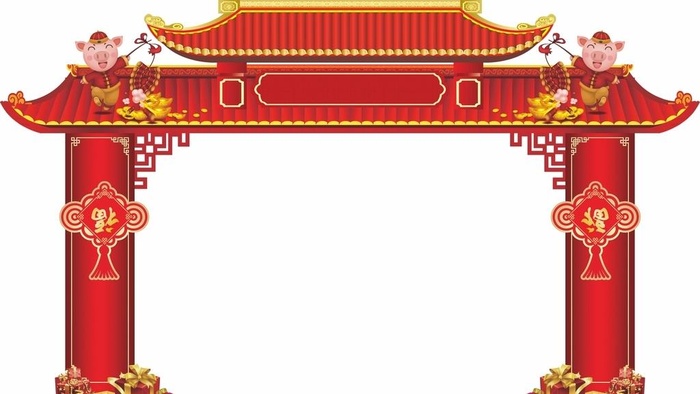 中式龙门架图片