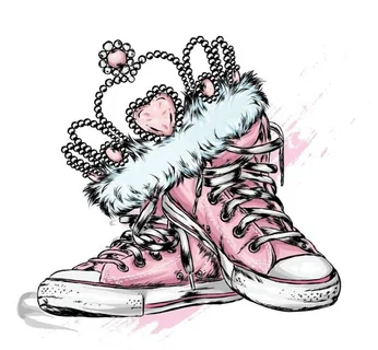 皇冠帆布鞋图案设计图片