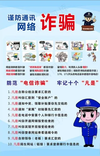 诈骗海报图片