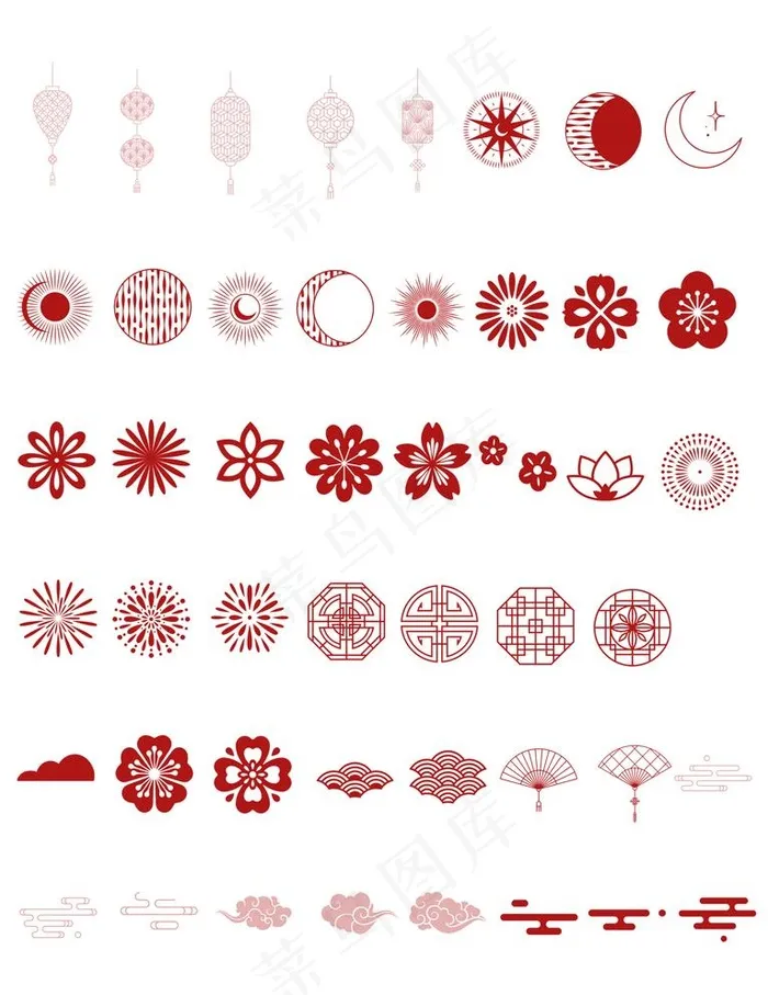 中国风元素图片(3072x4107)psd模版下载