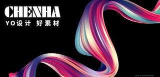 AI矢量流体渐变背景房产公益图片