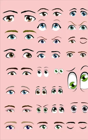 手绘卡通眼睛图片