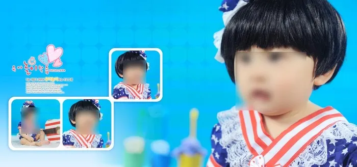 儿童摄影模板图片(6096x3048)psd模版下载