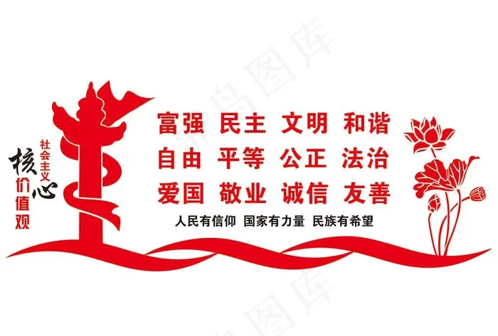 *核心价值观图片cdr矢量模版下载