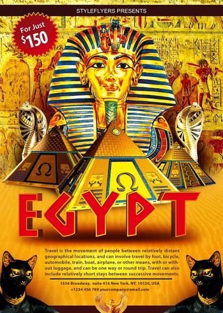 酒吧埃及主题海报图片