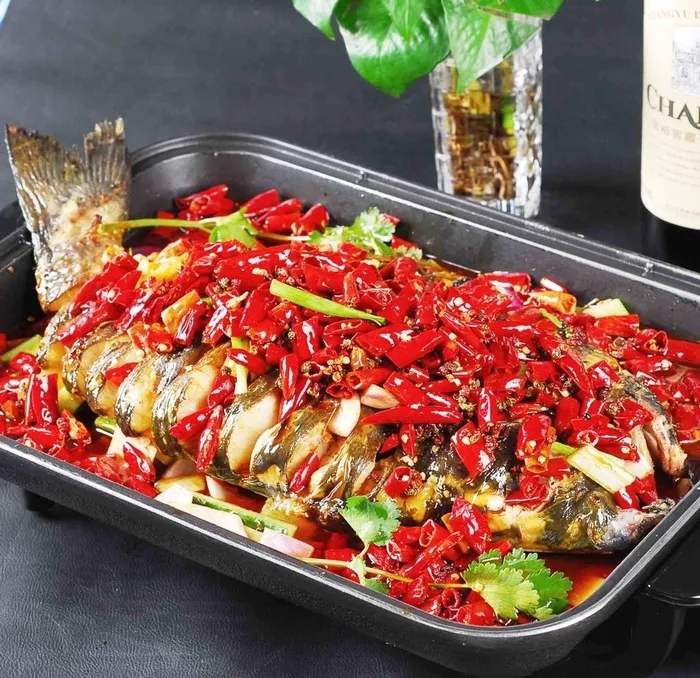 香辣烤鱼图片