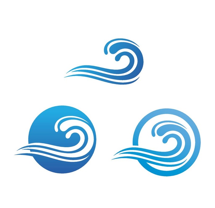 海水波浪图标  图片