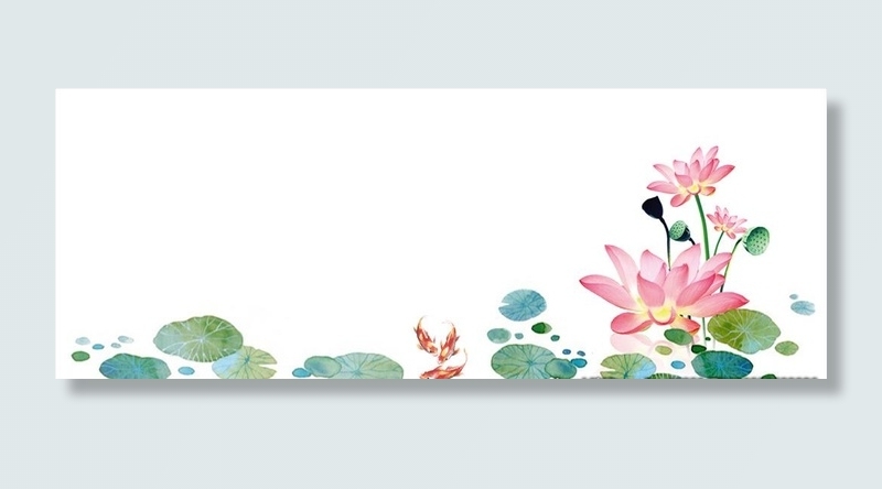 夏天荷花池立夏初夏荷塘图片(1227x500)psd模版下载