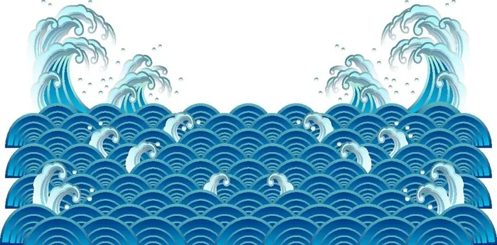 海浪矢量图素材图片ai矢量模版下载