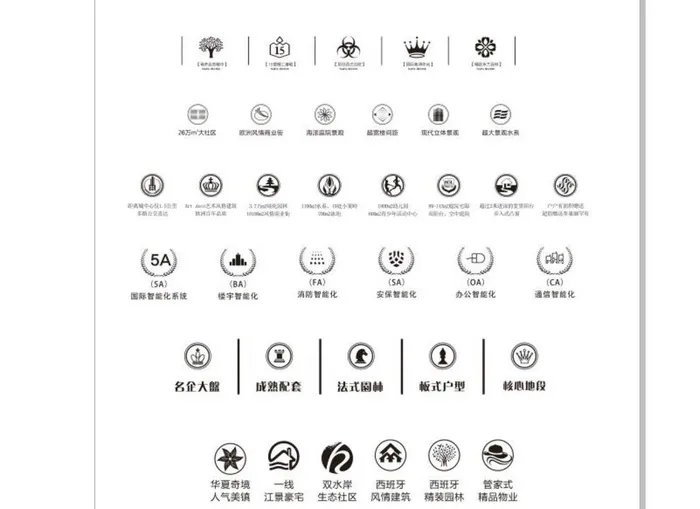 房地产icon图标图片cdr矢量模版下载