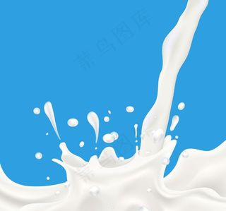 飞溅的牛奶图片