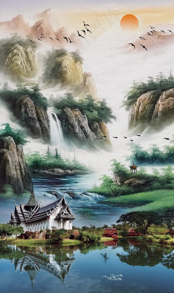 玄关装饰画图片psd模版下载