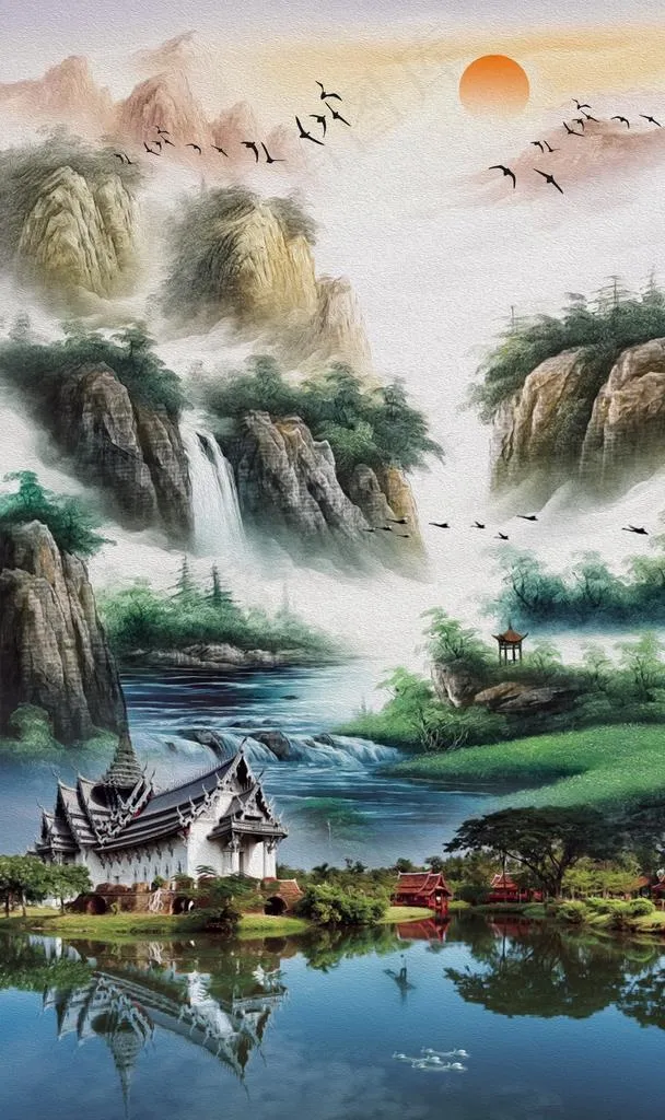 玄关装饰画图片psd模版下载