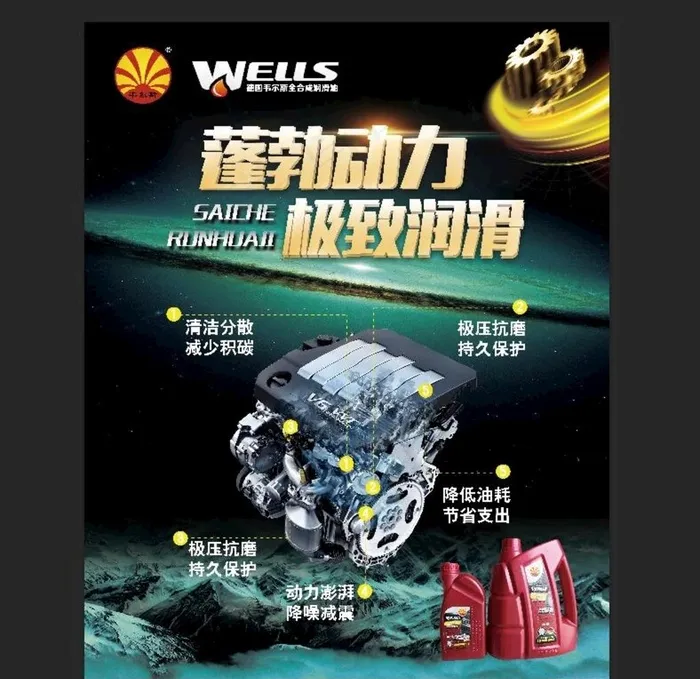 德国韦尔斯全合成润滑油图片psd模版下载