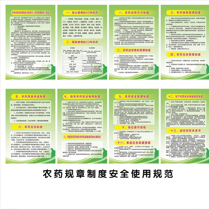 农药安全经营规范图片(1575x2362)psd模版下载