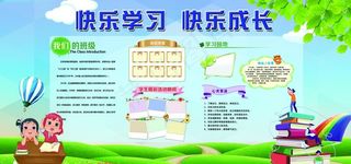 快乐学习校园活动宣传海报素材图片