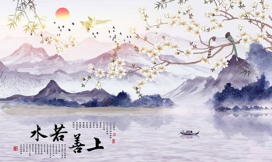 工笔花鸟 手绘花鸟 水墨梅花 图片