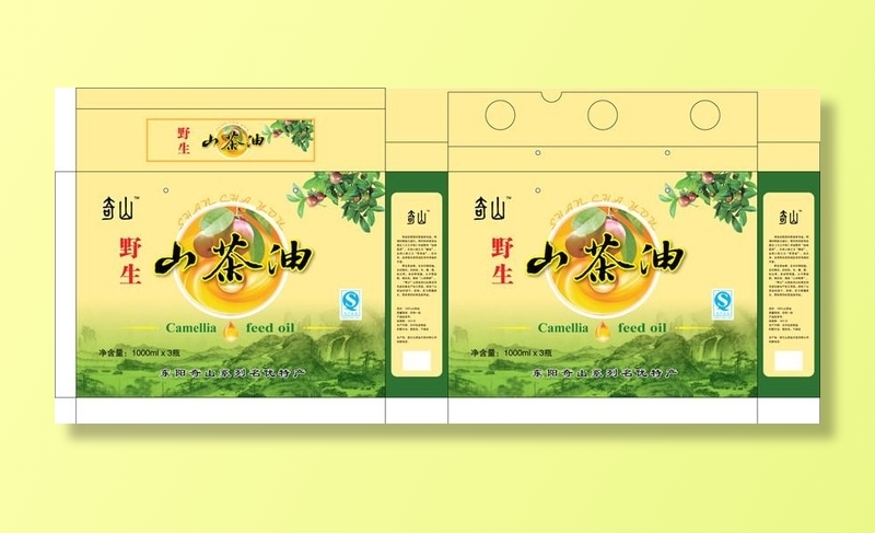 山茶油包装盒图片