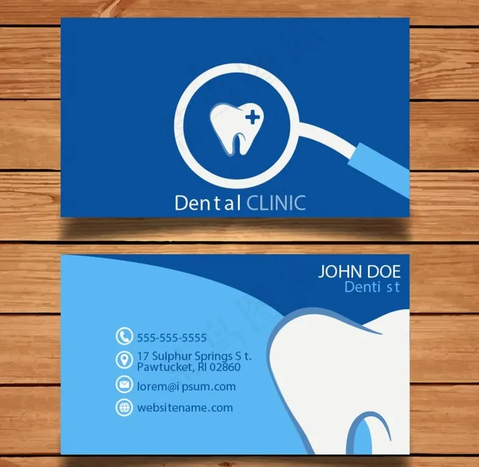 牙名片图片(800X800)eps,ai矢量模版下载