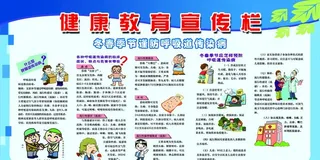 冬春健康宣传栏图片