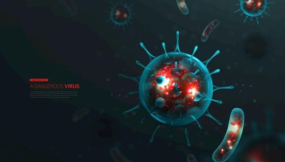 医学研究细菌分析背景图片