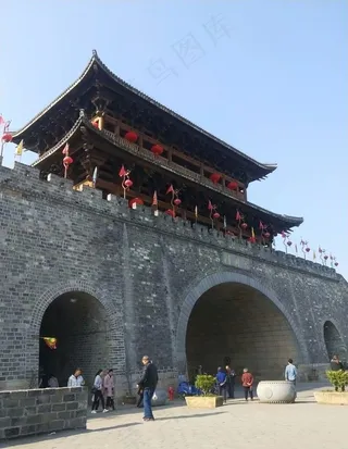 长汀古城墙图片