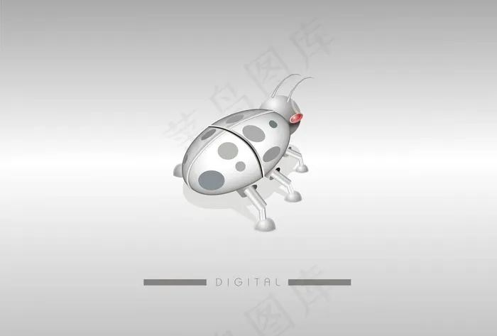 瓢虫 科技昆虫图片cdr矢量模版下载