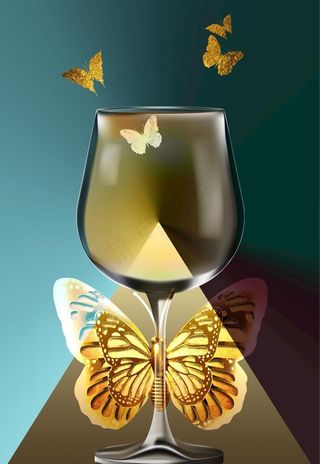 餐厅高脚杯厨房装饰画图片