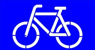 非机动车镂空标识图片