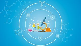 生物化学实验矢量图图片