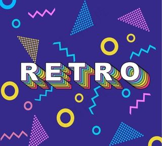 彩虹色字体街头几何涂鸦图片