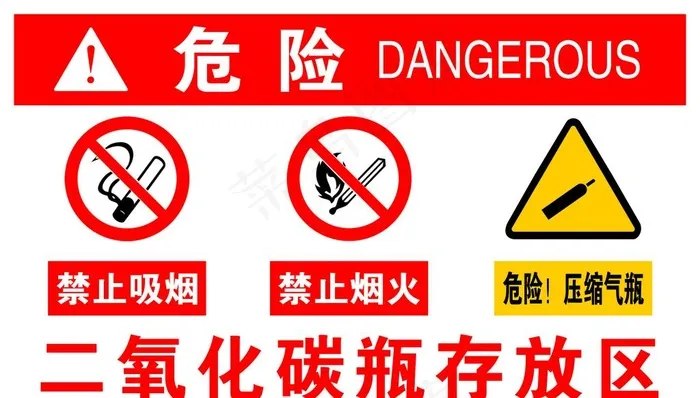 二氧化碳瓶存放区图片psd模版下载