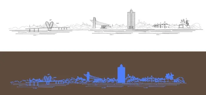 ai路径矢量城市天际线图片ai矢量模版下载