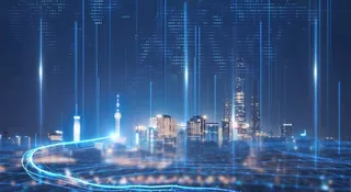 智慧科技城市海报图片