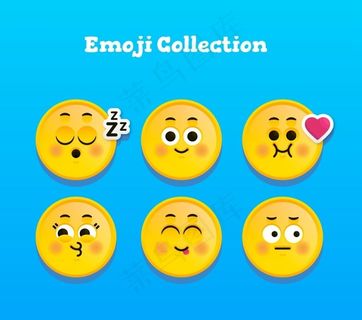 可爱表情贴纸图片