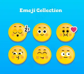 可爱表情贴纸图片