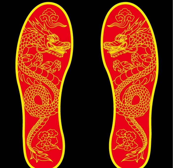 龙鞋垫设计图片