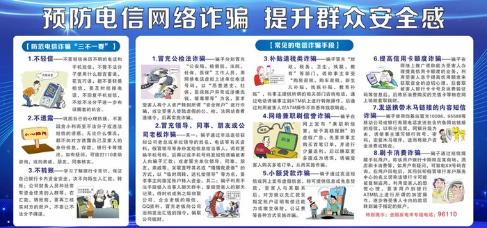 预防电信诈骗展板图片