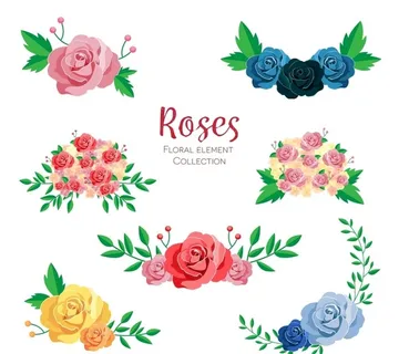 美丽玫瑰花设计图片