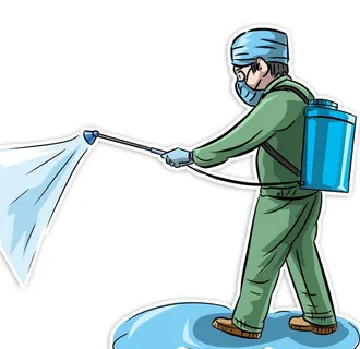 喷洒消毒的医护人员杀菌图片