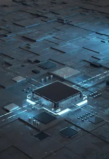 发光的可贴LOGO科技芯片图图片