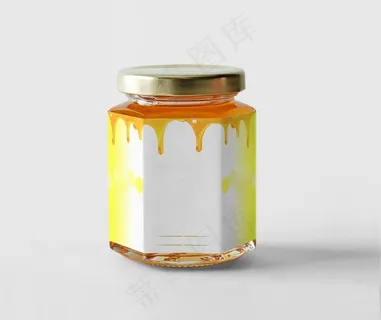 蜂蜜罐样机图片