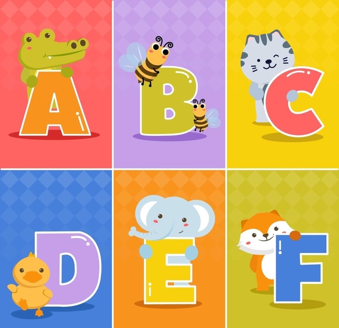 卡通英文字母 图片