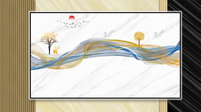 背景墙鹿图片(9638x5669)psd模版下载