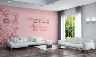 沙发背景墙海报展示样机图片