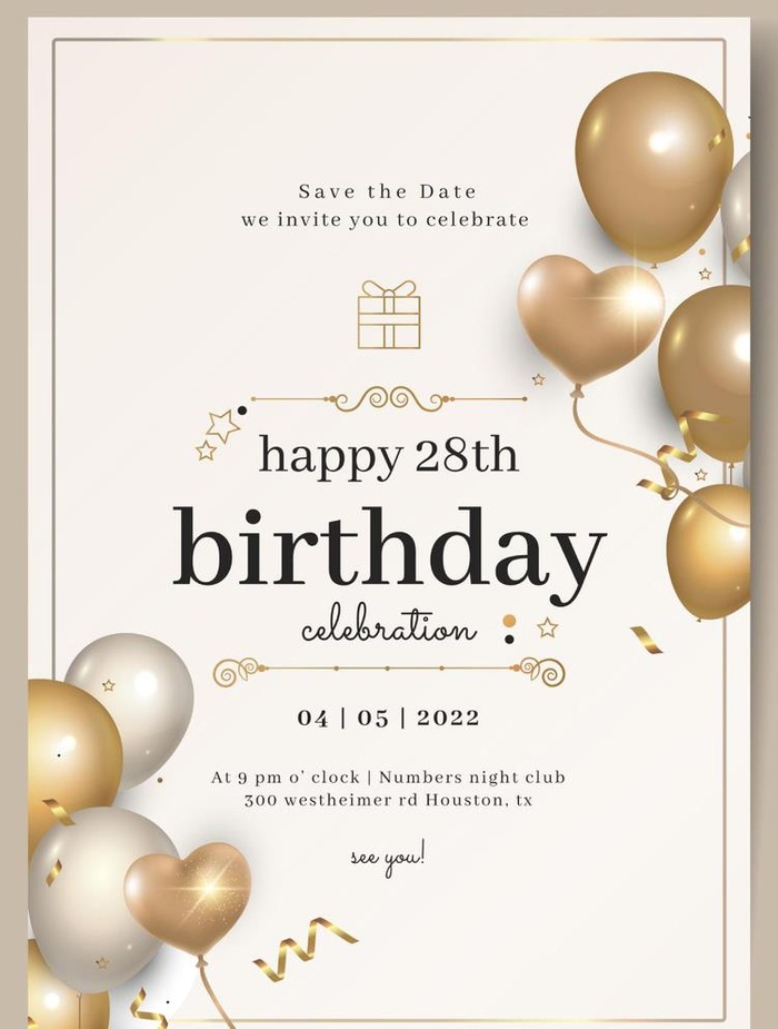 成人成日派对邀请函图片