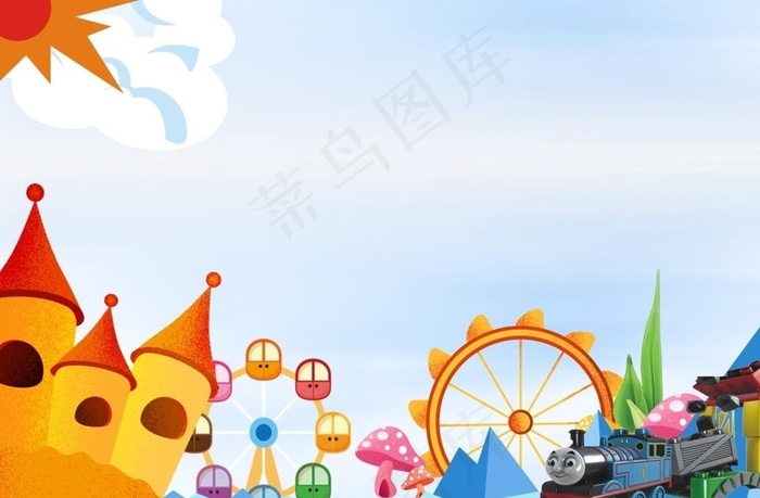 游乐园背景图片