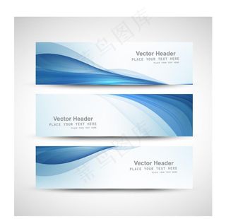 抽象线条科技横幅 图片