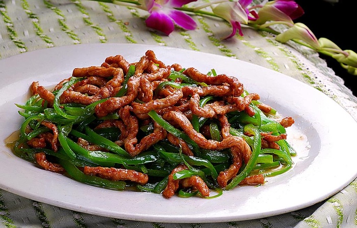 青椒炒肉图片