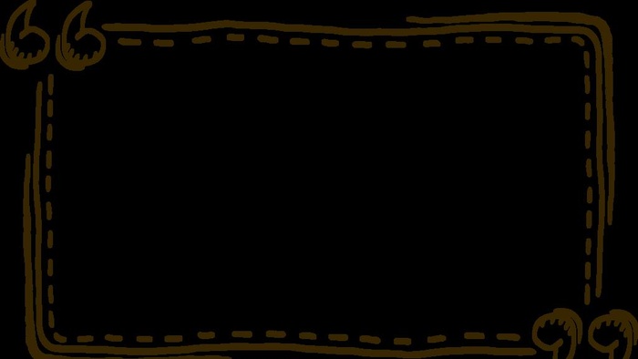 手绘涂鸦风引号虚线文字边框图片